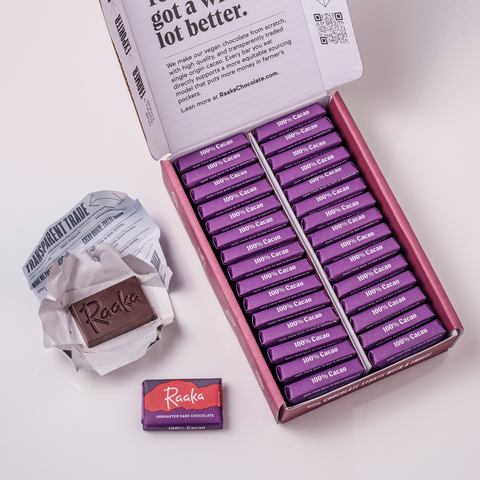 Mini Doses Box of 30 - 100% Cacao